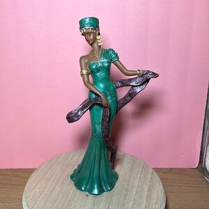 Home Interiors Imani Ulana Vintage African Woman Figurine #11263-01 Year 2001